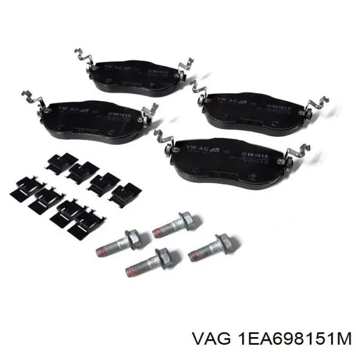 1EA698151M VAG Sapatas do freio dianteiras de disco