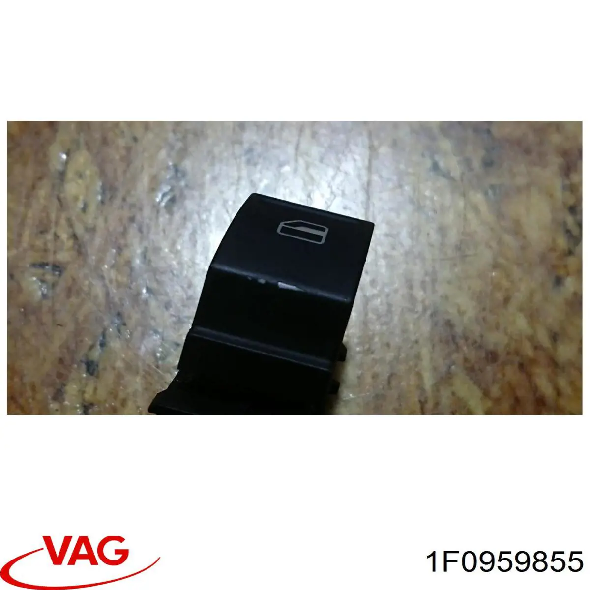 1F0959855 VAG Botão dianteiro direito de ativação de motor de acionamento de vidro