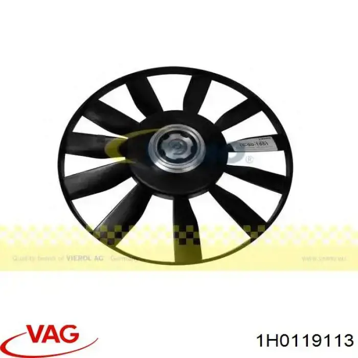 Ventilador (roda de aletas) do radiador de esfriamento direito VAG 1H0119113 preço, a partir de 38,62 USD