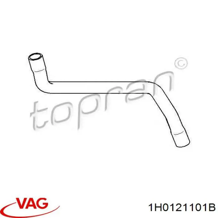 Mangueira (cano derivado) do radiador de esfriamento superior VAG 1H0121101B preço, a partir de 10,69 USD