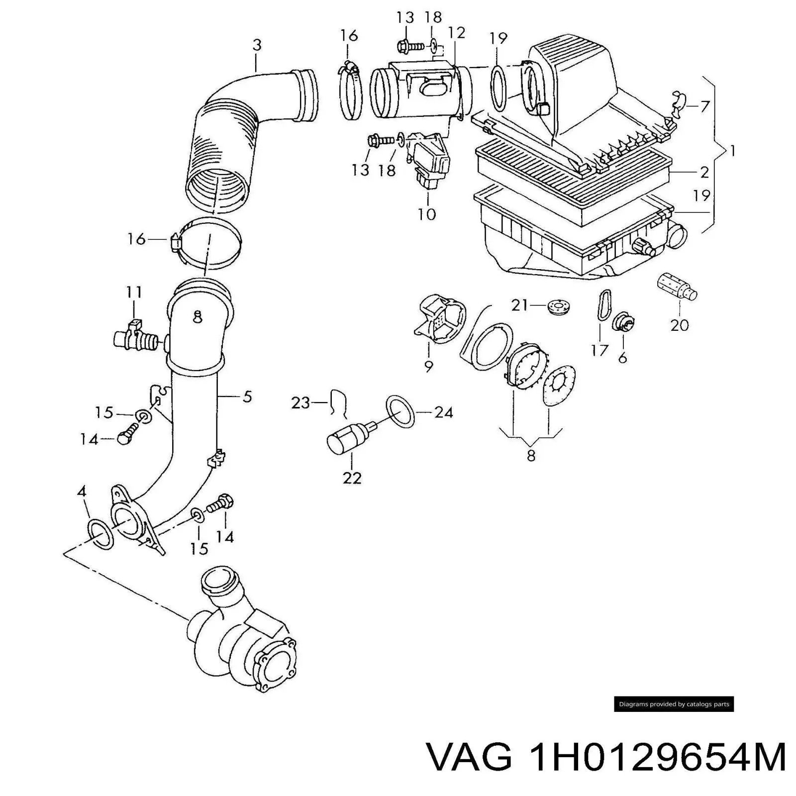  VAG 1H0129654M preço, a partir de  USD