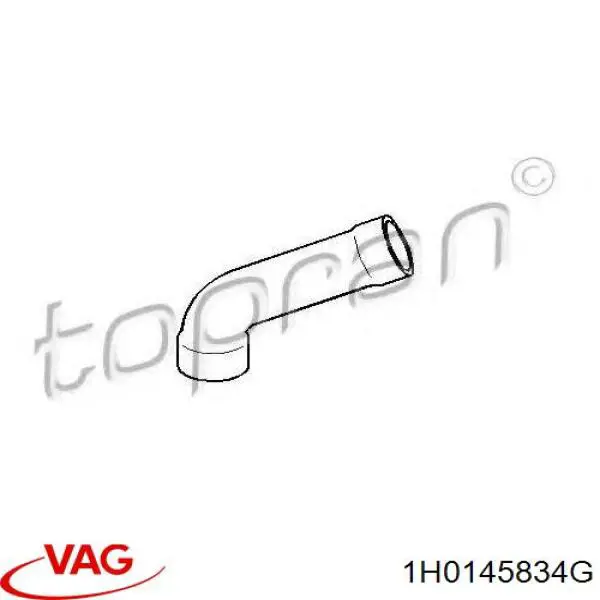 1H0145834G VAG Mangueira (cano derivado) de intercooler