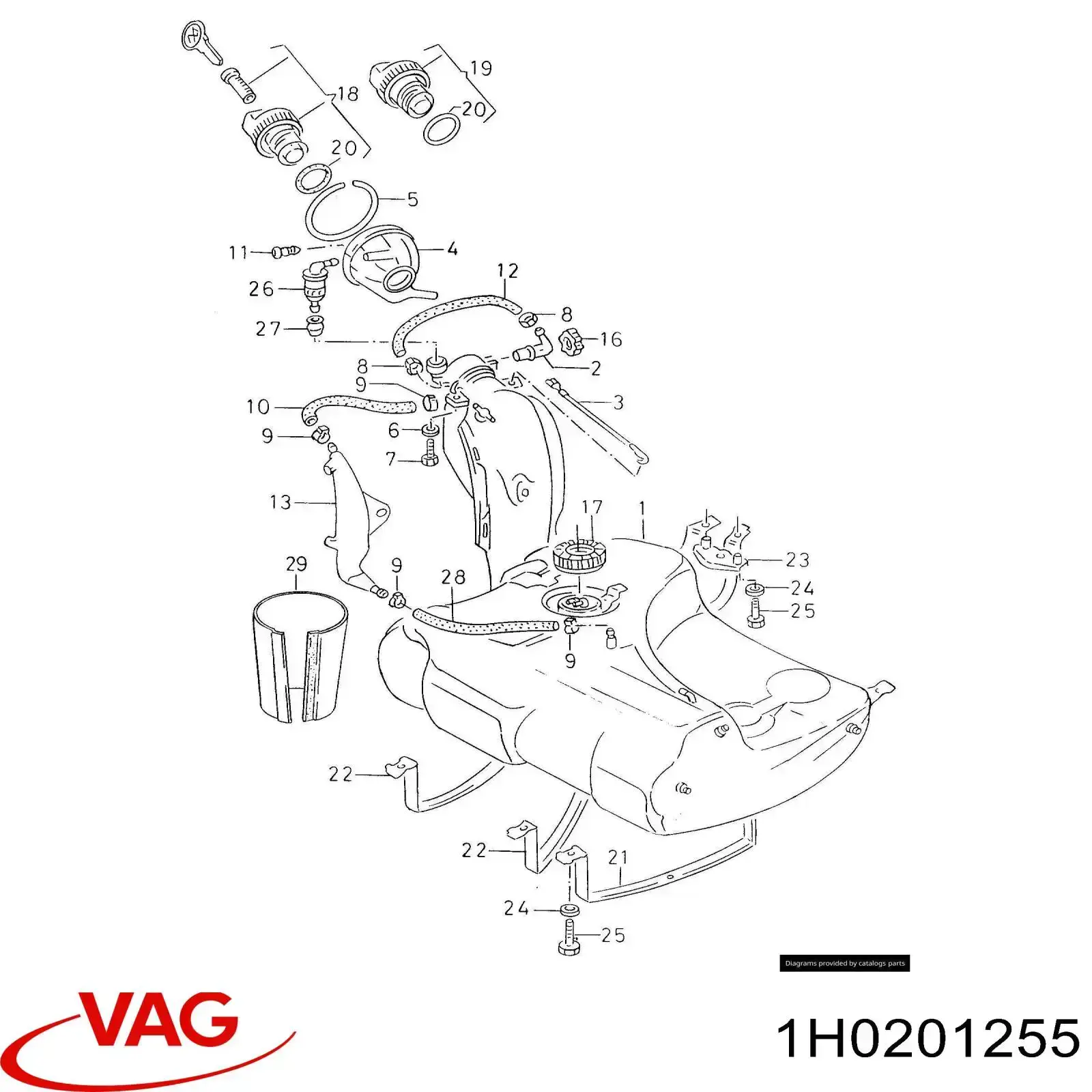  VAG 1H0201255 preço, a partir de  USD