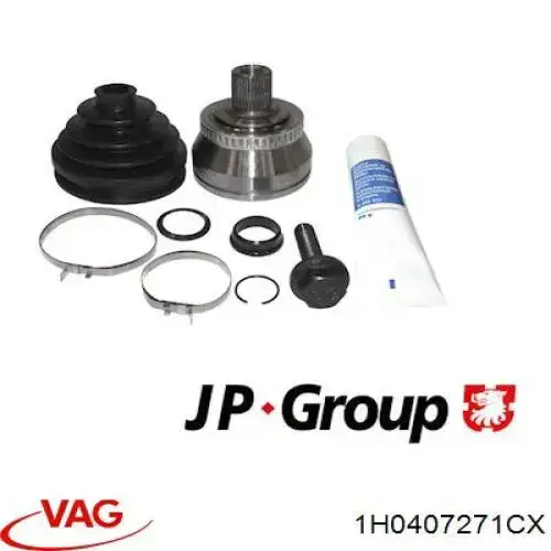 Semieixo (acionador) dianteiro esquerdo VAG 1H0407271CX preço, a partir de 71,57 USD