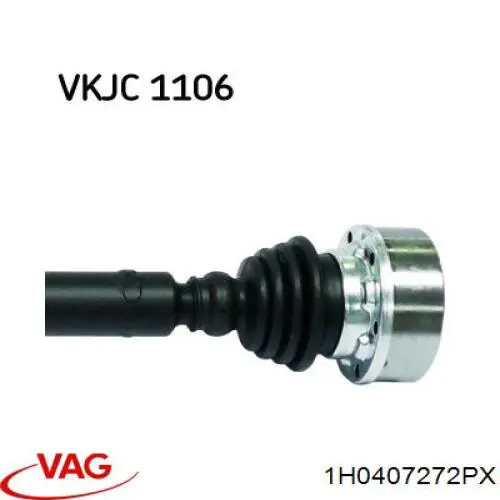 Semieixo (acionador) dianteiro direito VAG 1H0407272PX preço, a partir de 139,73 USD