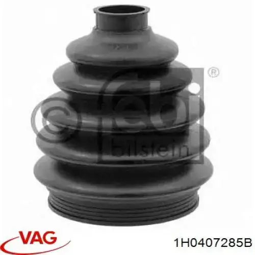 Bota de proteção externa de junta homocinética do semieixo traseiro 1H0407285B VAG
