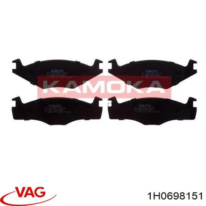 Compre 1H0698151 VAG Sapatas do freio dianteiras de disco