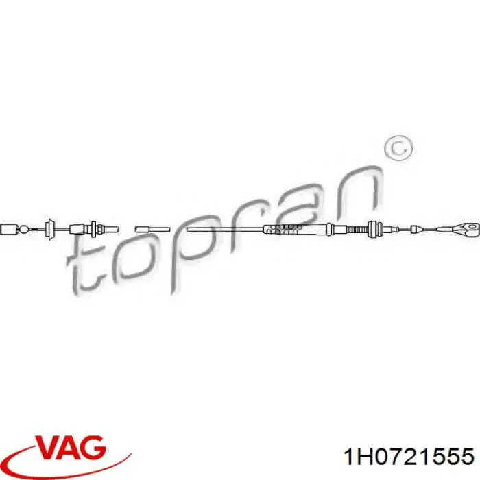 Cabo/pedal de gás (de acelerador) VAG 1H0721555 preço, a partir de 29,68 USD