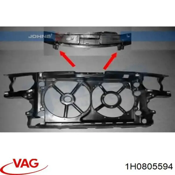 Suporte do radiador montado (painel de montagem de fixação das luzes) VAG 1H0805594 preço, a partir de 110,88 USD