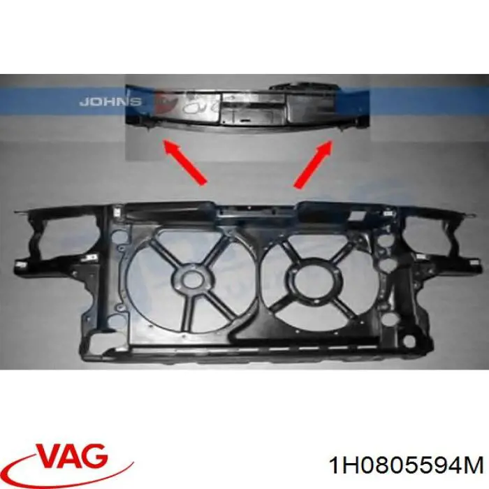 Suporte do radiador montado (painel de montagem de fixação das luzes) VAG 1H0805594M preço, a partir de 144,90 USD