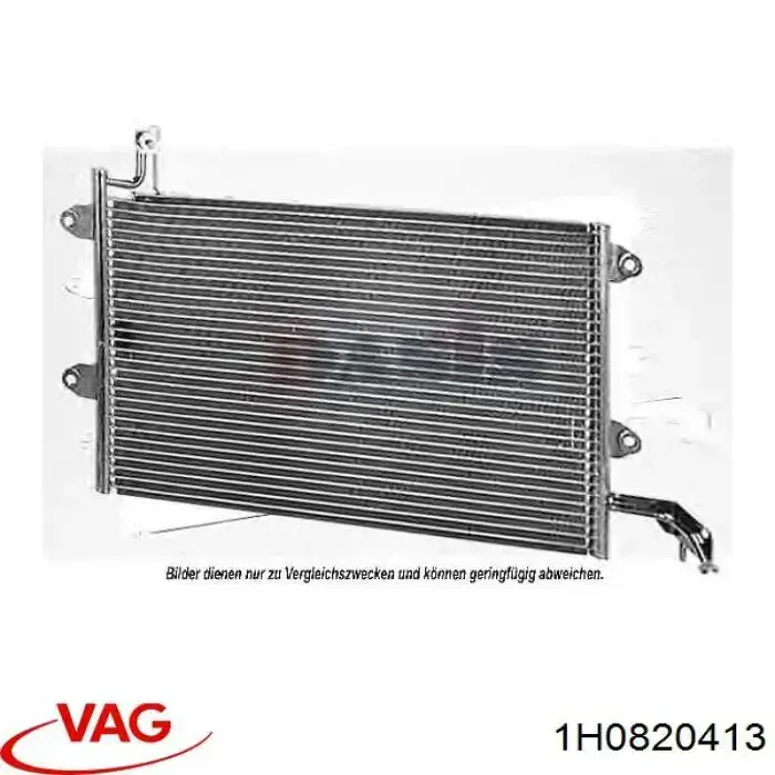 Radiador de aparelho de ar condicionado VAG 1H0820413 preço, a partir de 56,28 USD