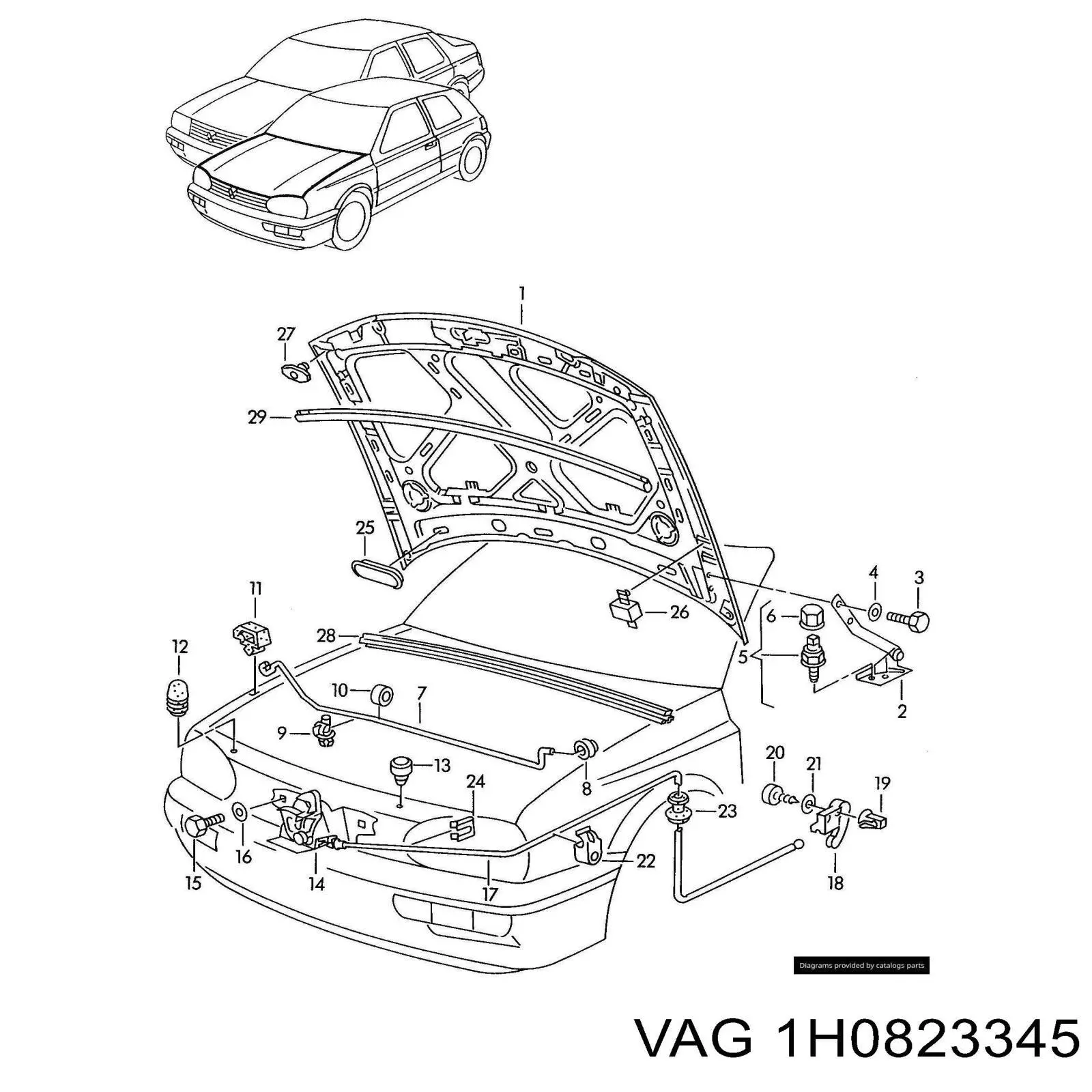  VAG 1H0823345 preço, a partir de 12,03 USD