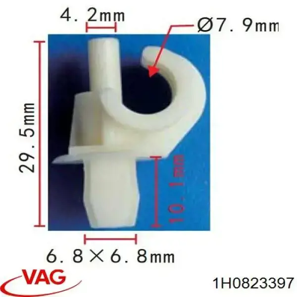 Fixador de suporte da capota VAG 1H0823397 preço, a partir de 2,98 USD