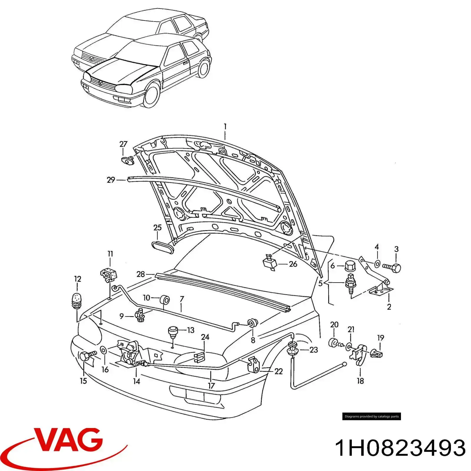  VAG 1H0823493 preço, a partir de  