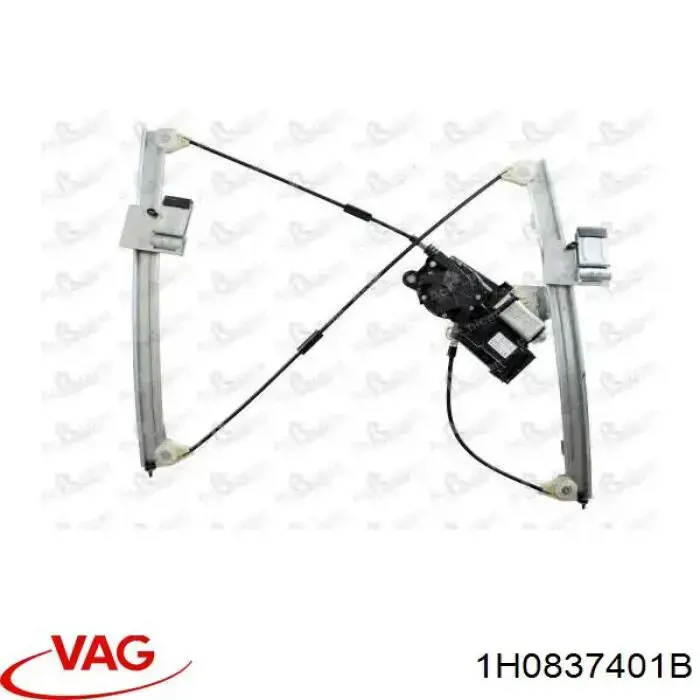 Compre 1H0837401B VAG Mecanismo de acionamento de vidro da porta dianteira esquerda