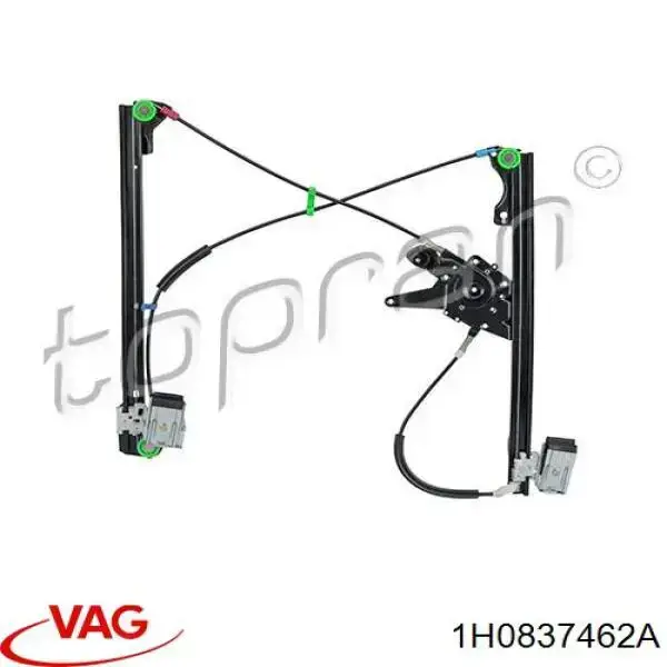 Compre 1H0837462A VAG Mecanismo de acionamento de vidro da porta dianteira direita