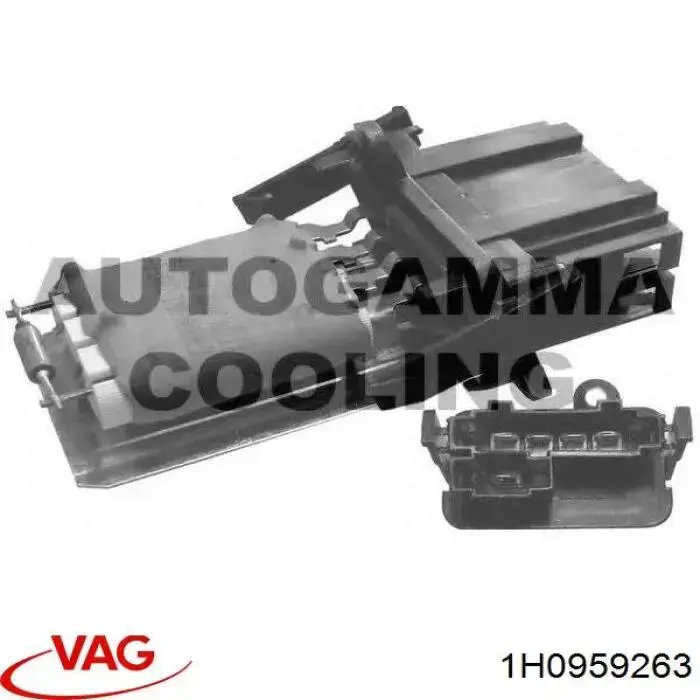 Resistor (resistência) de ventilador de forno (de aquecedor de salão) VAG 1H0959263 preço, a partir de 38,88 USD