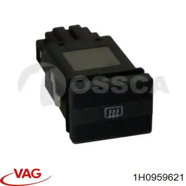 1H0959621 VAG Botão de ativação de aquecimento de vidro traseiro