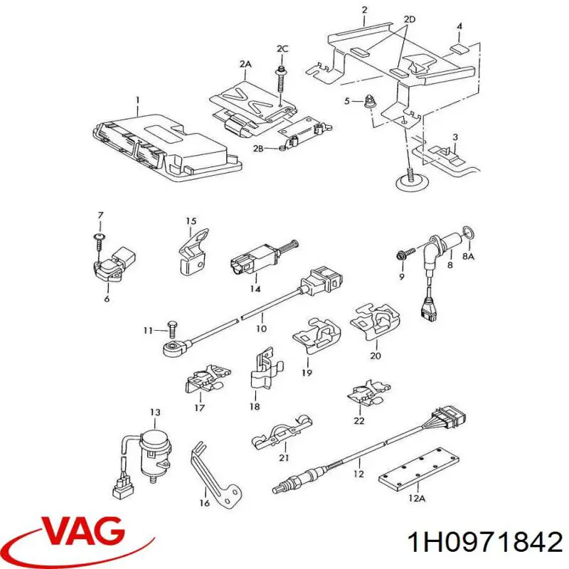  VAG 1H0971842D preço, a partir de 6,24 USD
