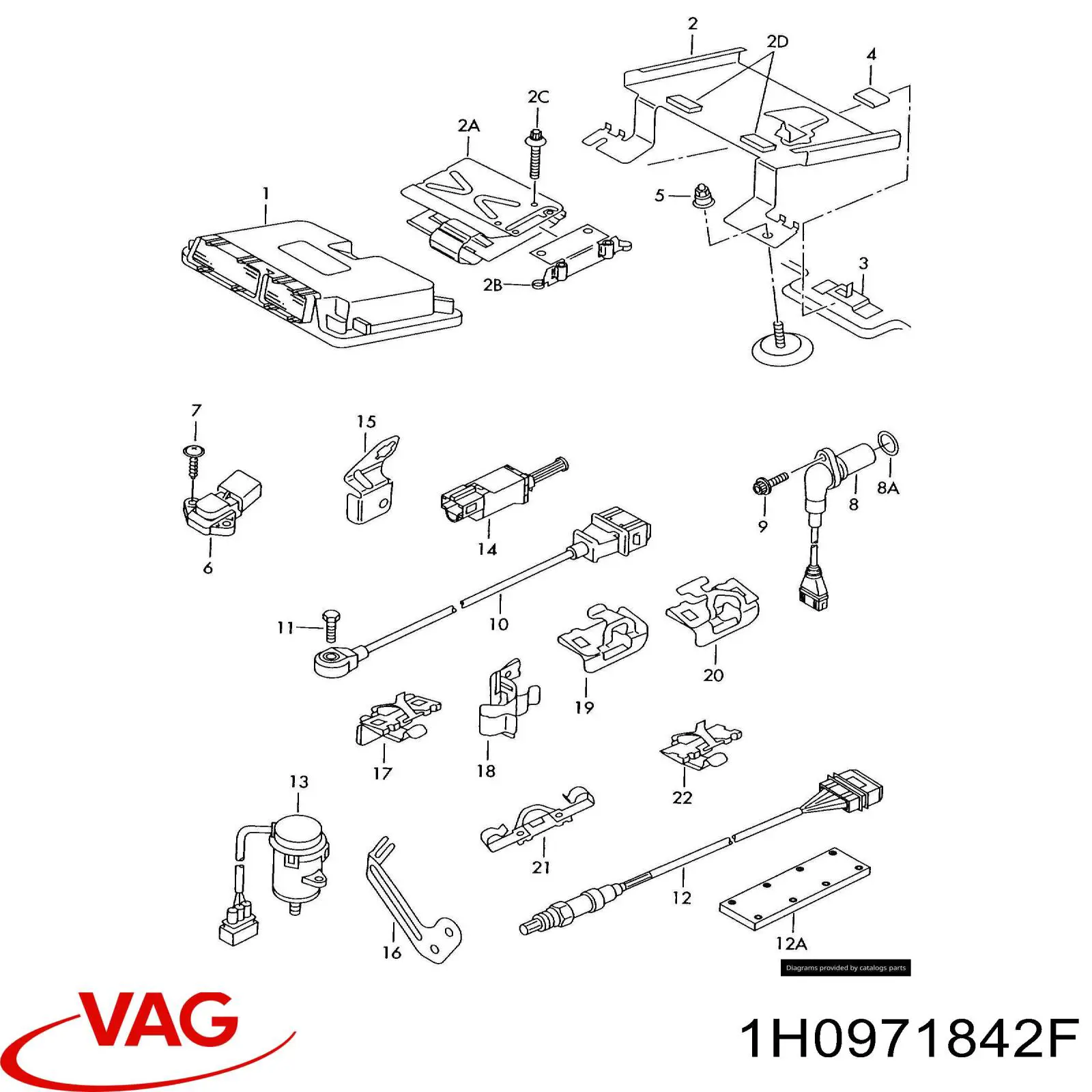  VAG 1H0971842F preço, a partir de 18,69 USD