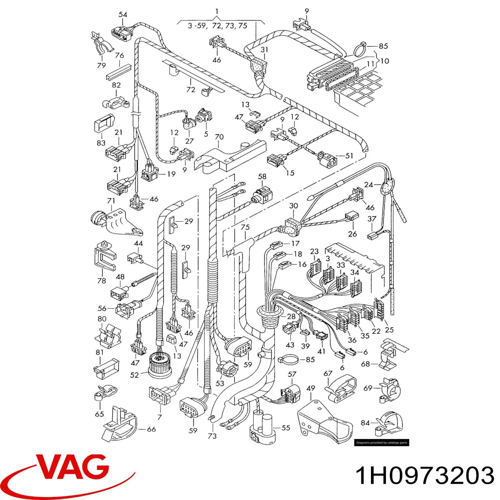 Compre 1H0973203 VAG Sensor de temperatura do fluido de esfriamento (de ativação de ventilador do radiador)