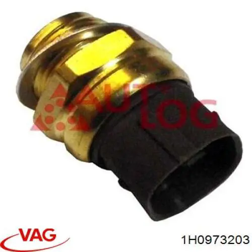 Sensor de temperatura do fluido de esfriamento (de ativação de ventilador do radiador) VAG 1H0973203 preço, a partir de 12,85 USD