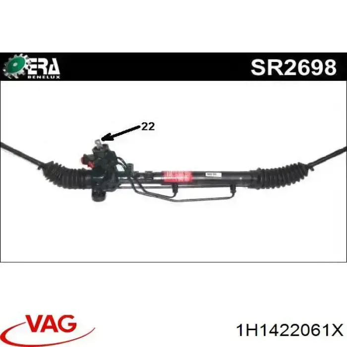 1H1422061X VAG Cremalheira da direção