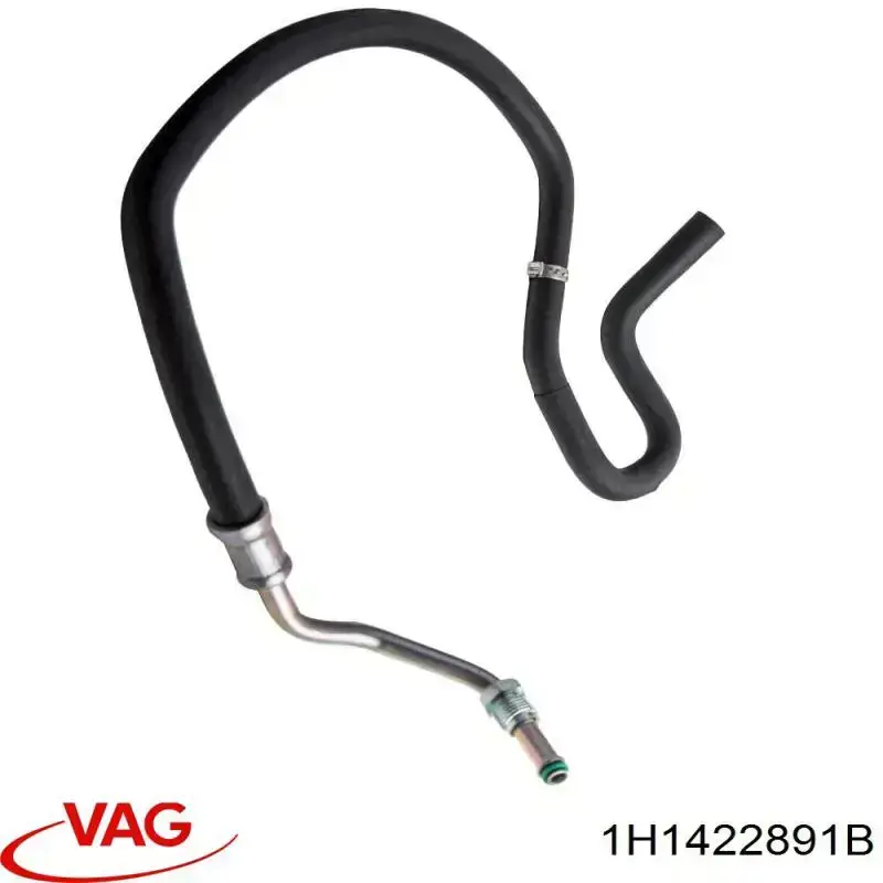 Compre 1H1422891B VAG Mangueira da Direção hidrâulica assistida de pressão baixa, desde a cremalheira (do mecanismo) até o tanque