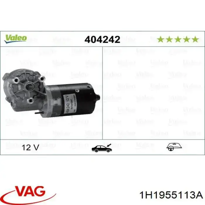 Compre 1H1955113A VAG Motor de limpador pára-brisas do pára-brisas