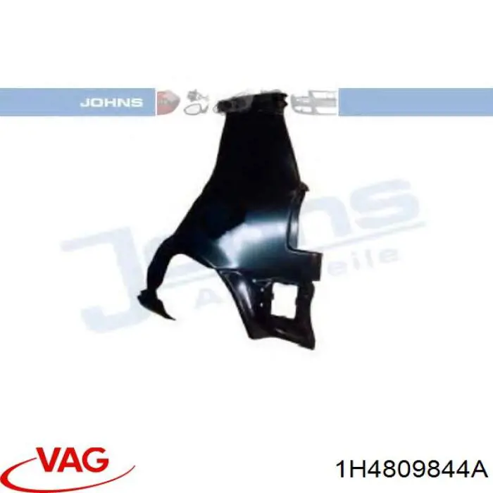 Pára-lama traseiro direito VAG 1H4809844A preço, a partir de 502,27 USD