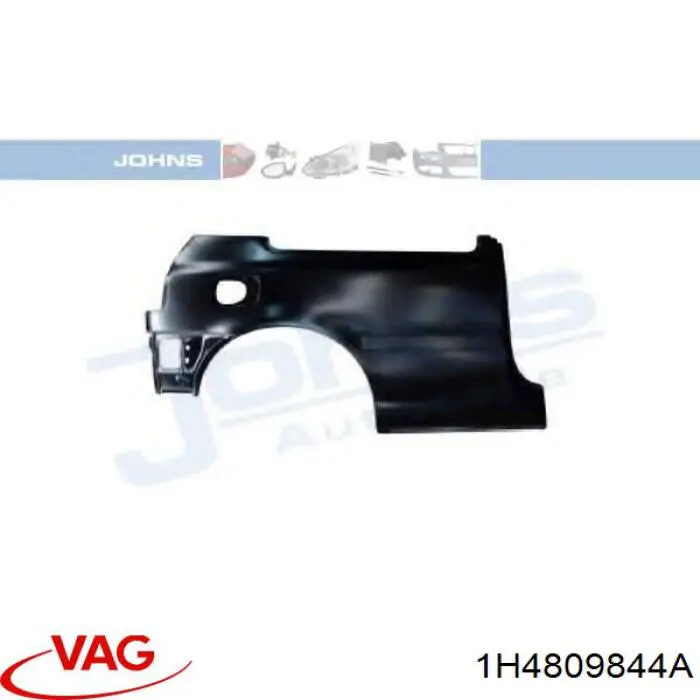 Compre 1H4809844A VAG Pára-lama traseiro direito