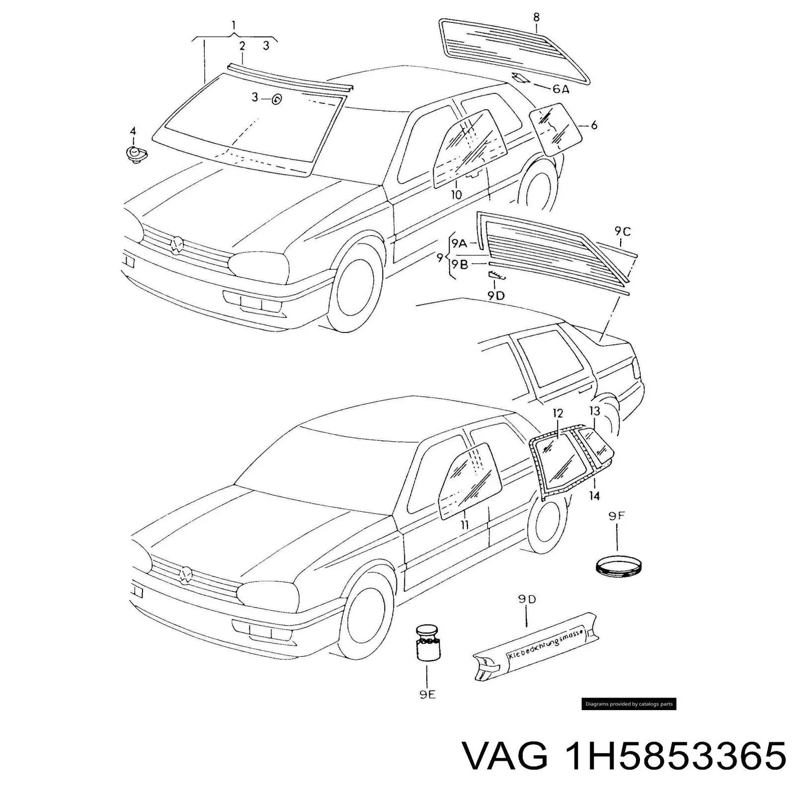  VAG 1H5853365 preço, a partir de  