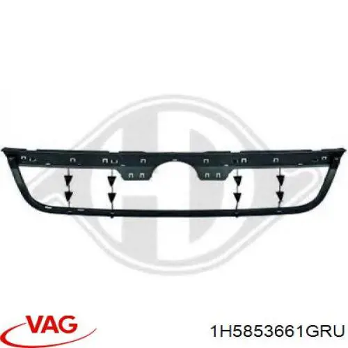 Compre 1H5853661 VAG Placa sobreposta inferior das luzes