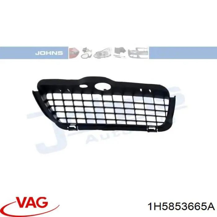 Compre 1H5853665A VAG Tampão (grelha) das luzes de nevoeiro do pára-choque dianteiro esquerdo