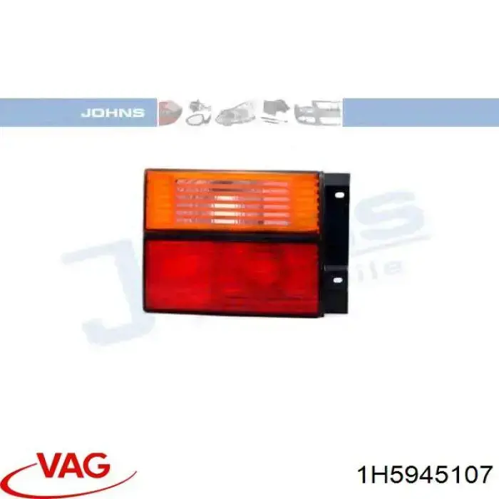 1H5945107 VAG Lanterna traseira esquerda interna