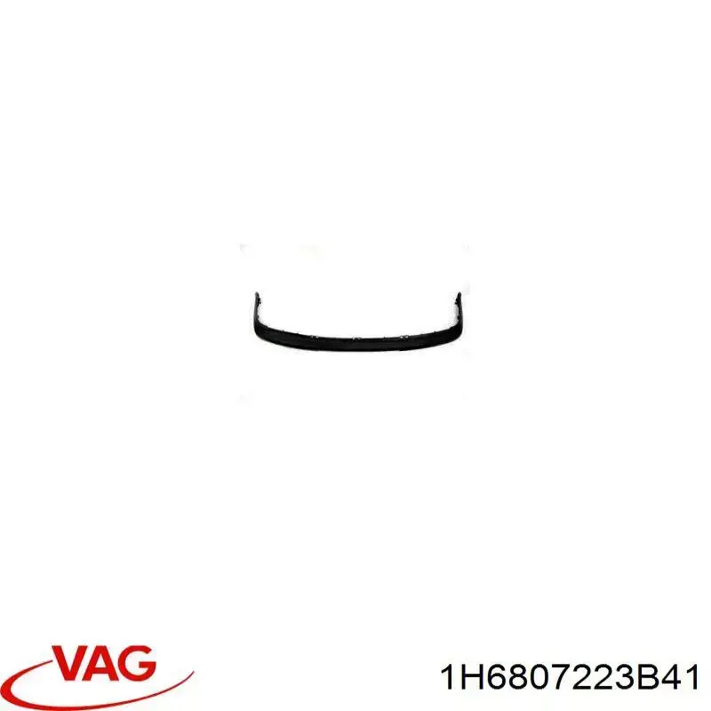 1H6807223B41 VAG Placa sobreposta do pára-choque dianteiro