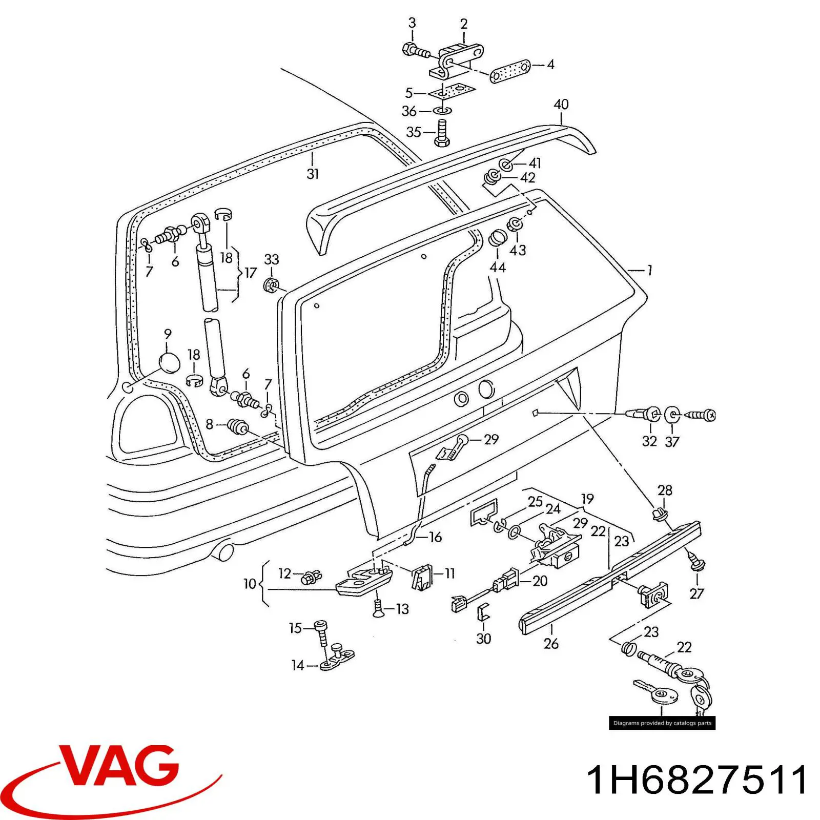  VAG 1H6827511 preço, a partir de 28,51 USD