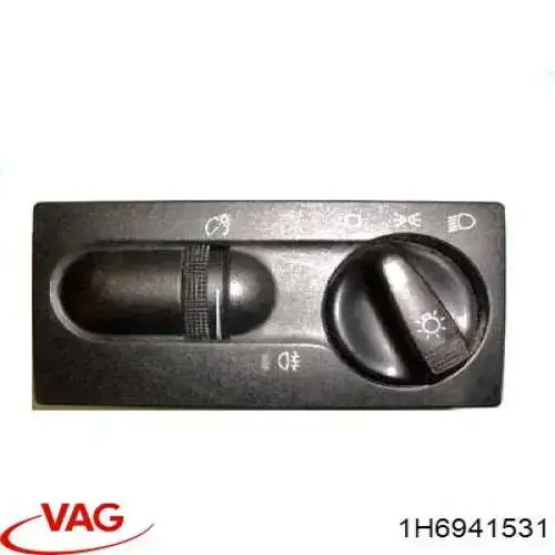 1H6941531 VAG Comutador das luzes no "painel de instrumentos"