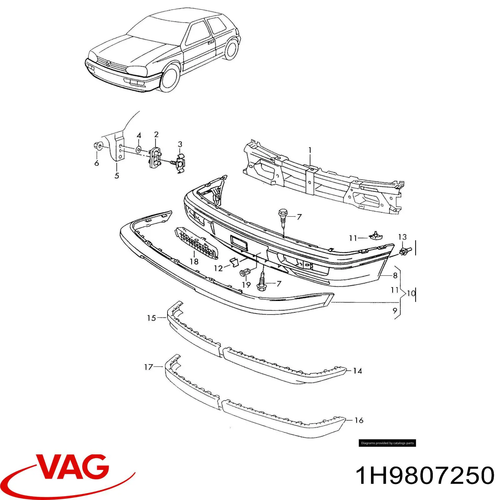 1H9807250 VAG 