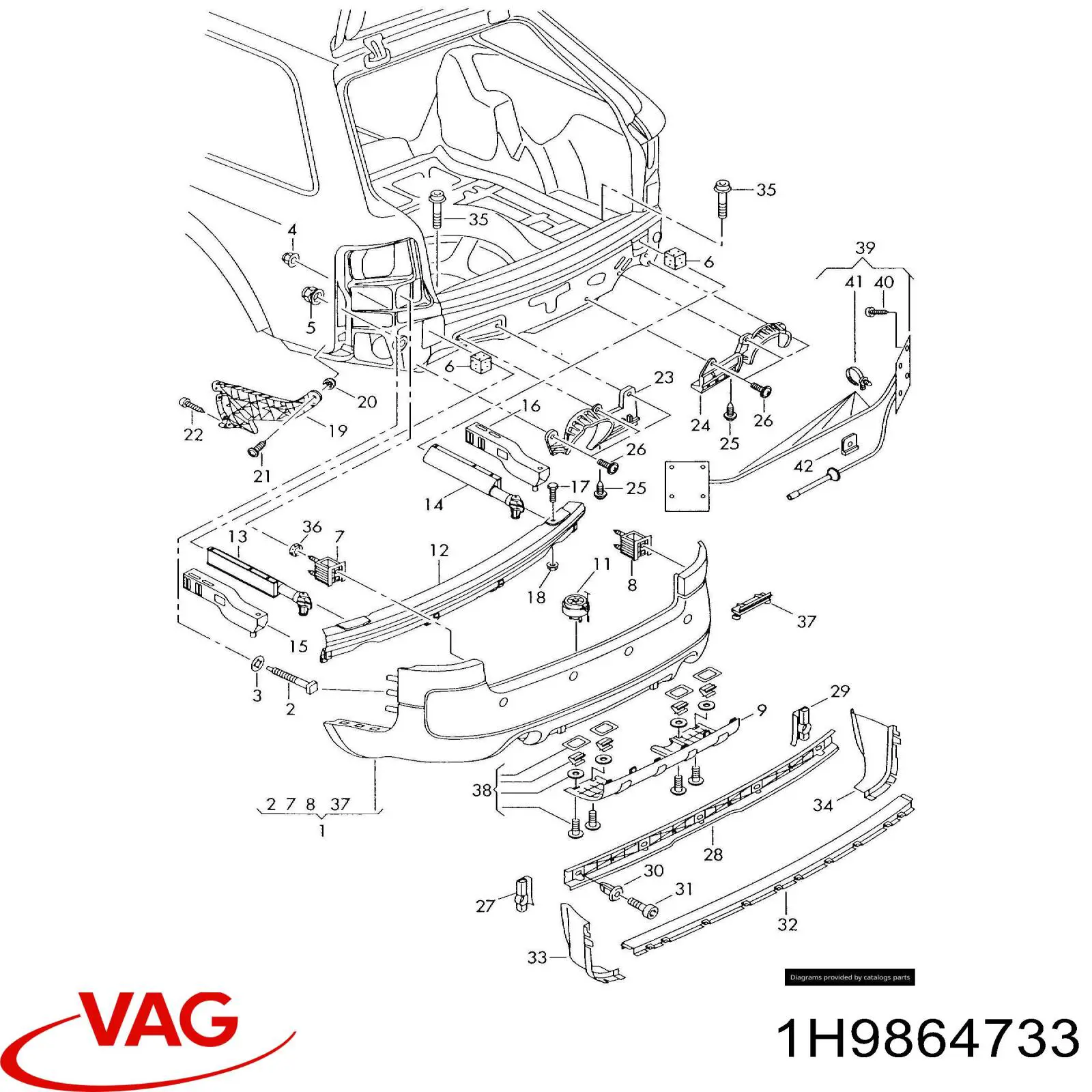  VAG 1H9864733 preço, a partir de 32,81 USD