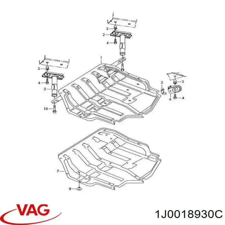 Proteção de motor, de panela (da seção de motor) 3L018001 AND