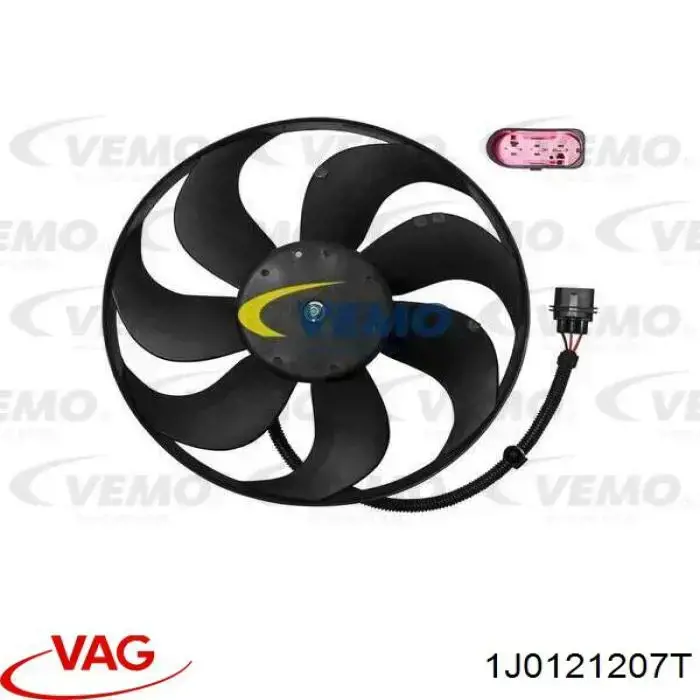 1J0121207T VAG Difusor do radiador de esfriamento