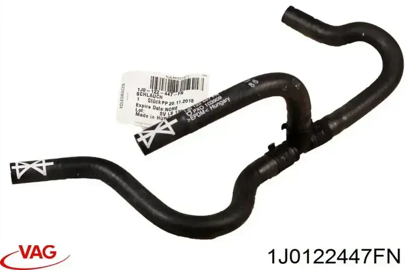 Mangueira (cano derivado) do sistema de esfriamento VAG 1J0122447FN preço, a partir de 62,17 USD