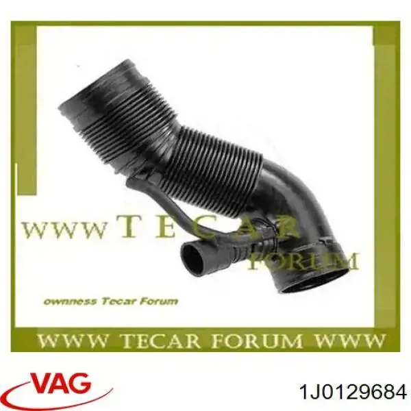 1J0129684 VAG Cano derivado de ar do medidor de consumo do ar