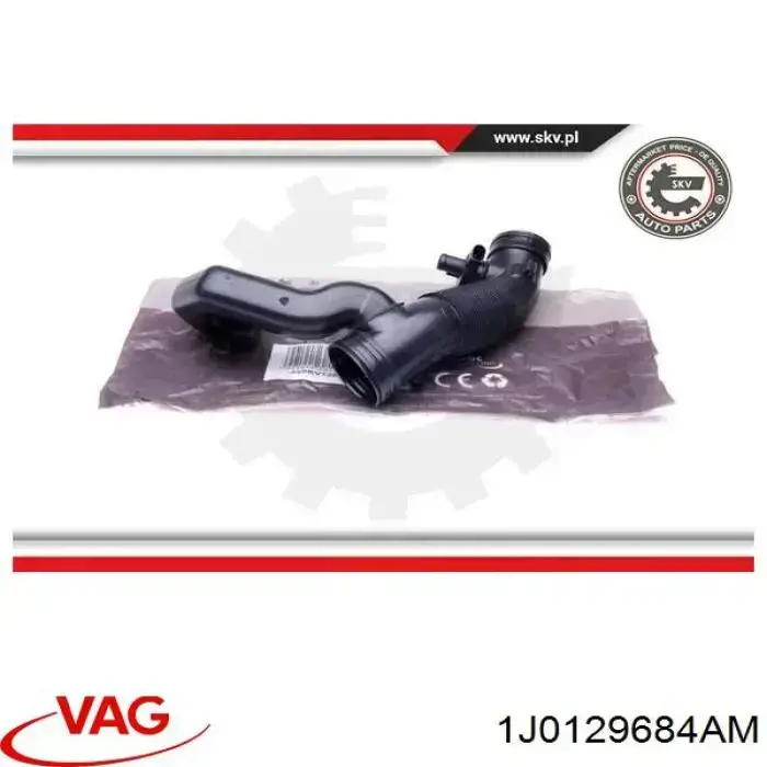 1J0129684AM VAG Cano derivado de ar do medidor de consumo do ar