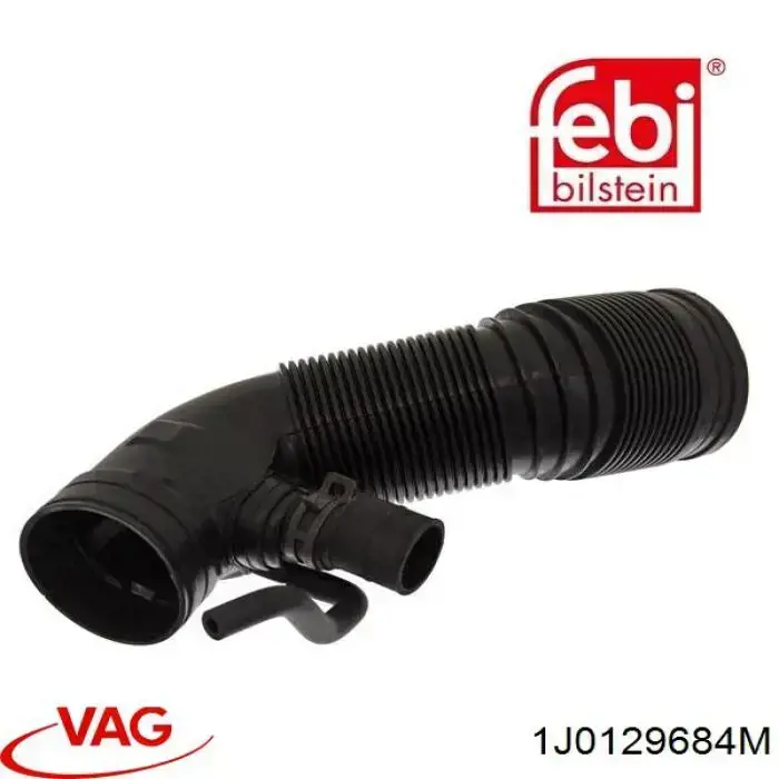 1J0129684M VAG Cano derivado de ar do medidor de consumo do ar