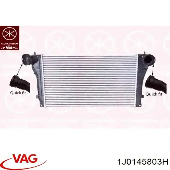 Radiador de intercooler VAG 1J0145803H preço, a partir de 93,03 USD