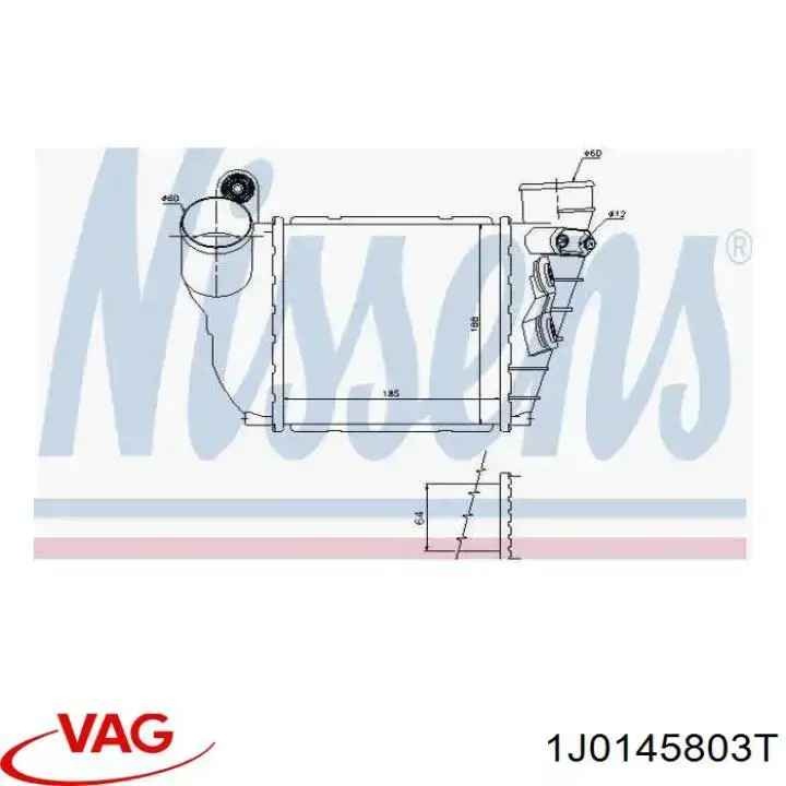 Compre 1J0145803T VAG Radiador de intercooler
