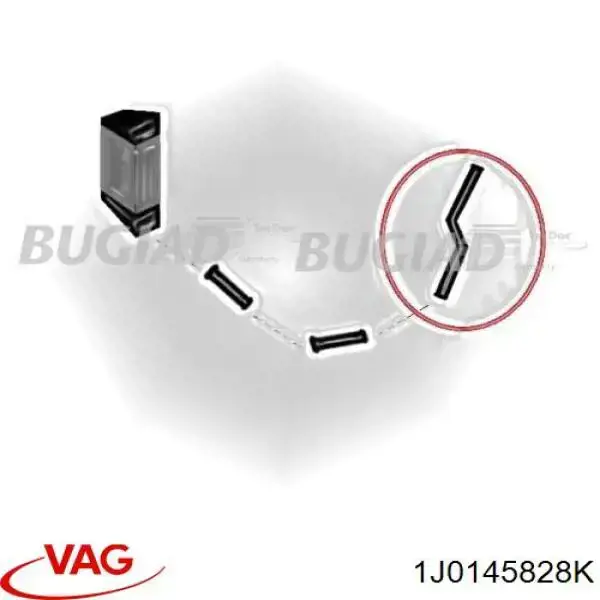 Compre 1J0145828K VAG Mangueira (cano derivado) de intercooler