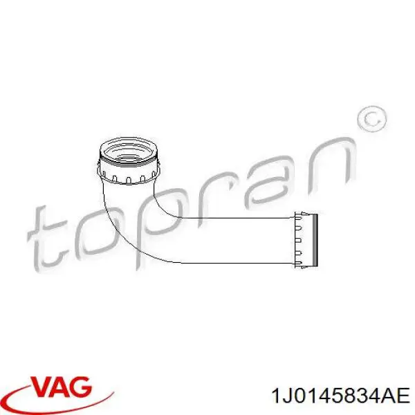 Mangueira (cano derivado) de intercooler VAG 1J0145834AE preço, a partir de 55,06 USD